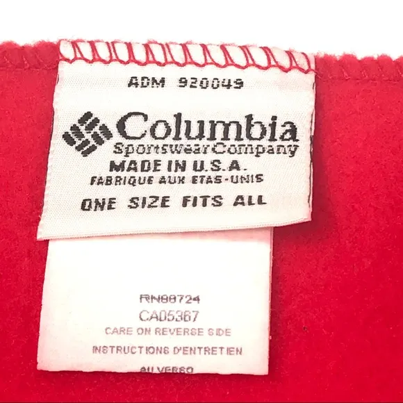 COLUMBIA BLACK SUEDE HIKING BOOTS AND BRAND NEW RED COLUMBIA SCARF SET SIZE 7