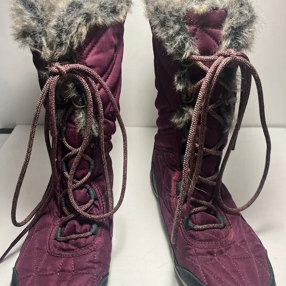 Columbia Boots Womens 8.5 Minx III Winter Tall MidCalf Lace Up BL596
