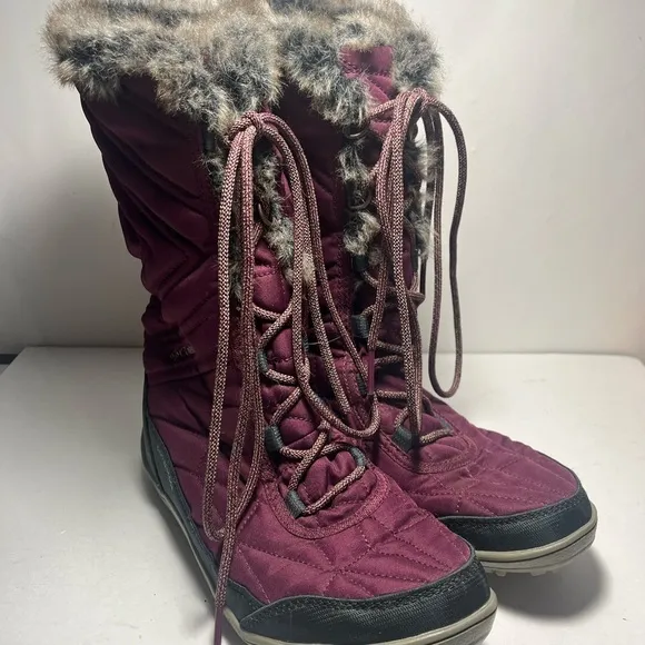 Columbia Boots Womens 8.5 Minx III Winter Tall MidCalf Lace Up BL596
