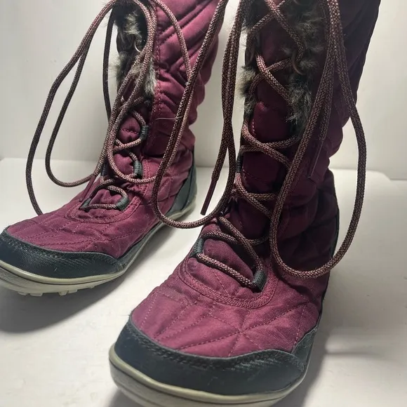 Columbia Boots Womens 8.5 Minx III Winter Tall MidCalf Lace Up BL596
