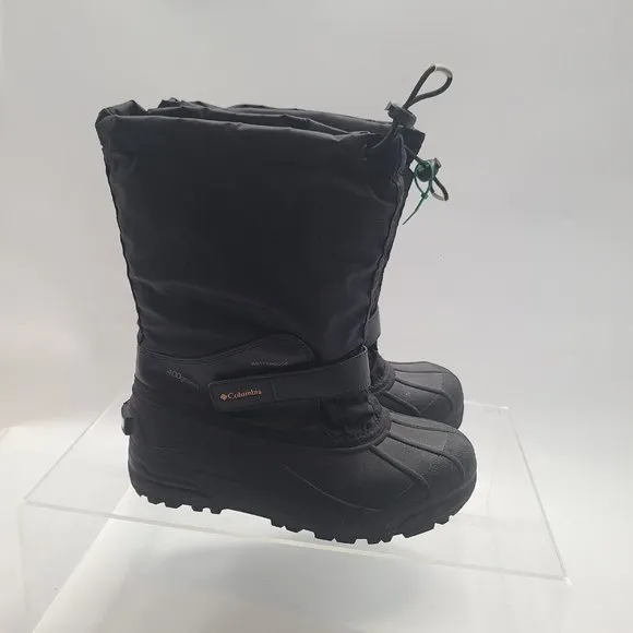 Columbia Boots Youth Unisex Black Size 6Y Boys‎ Girls Winter Snow BY1324-012