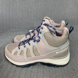 Columbia Granite Trail Womens Size 9.5W Beige Mid Waterproof Hiking Boots