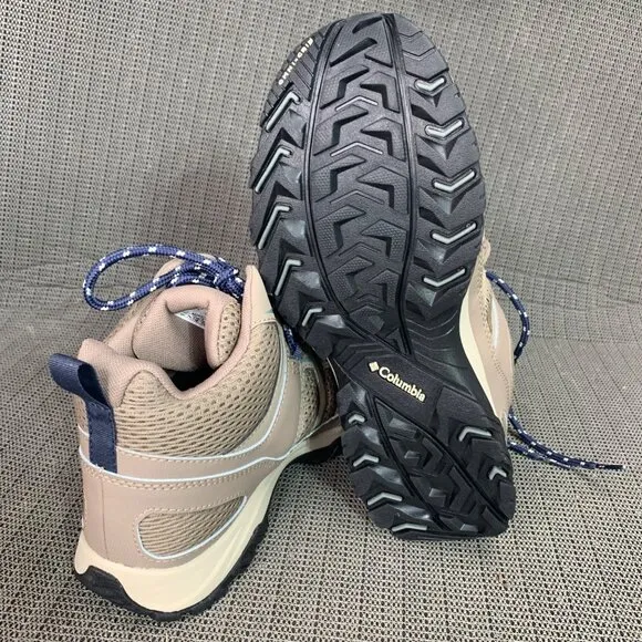 Columbia Granite Trail Womens Size 9.5W Beige Mid Waterproof Hiking Boots