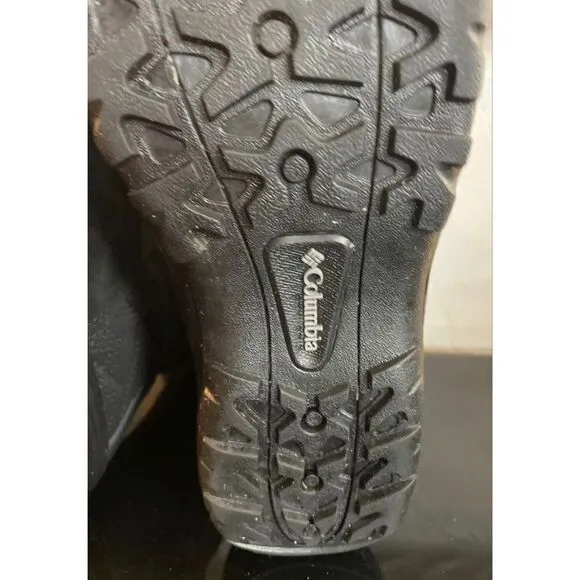 Columbia Ice Maiden Slip Waterproof Winter Boots Black Suede Rubber Women’s 10 M