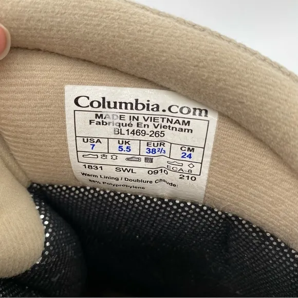 Columbia Omni-Heat Bugaboot Insulated Winter Hiking Trail Ankle Boots Size 7