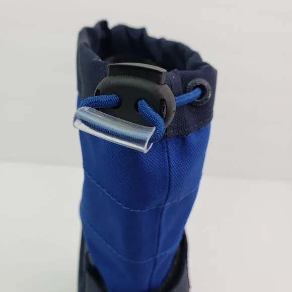 Columbia Powderbug Plus II Toddler Boys Size 8 Blue Black Waterproof Snow Boots