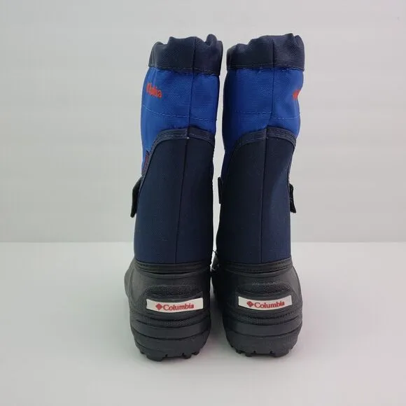 Columbia Powderbug Plus II Toddler Boys Size 8 Blue Black Waterproof Snow Boots