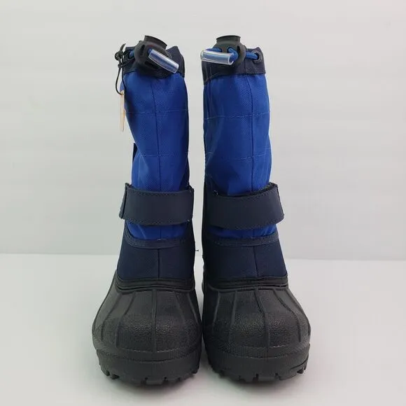 Columbia Powderbug Plus II Toddler Boys Size 8 Blue Black Waterproof Snow Boots