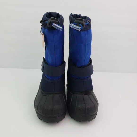 Columbia Powderbug Plus II Toddler Boys Size 8 Blue Black Waterproof Snow Boots