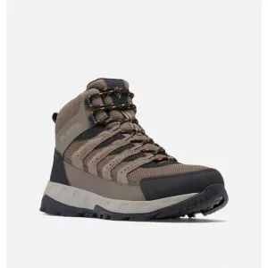 Columbia Strata Trail Mid Waterproof Hiking Boots Men 9.5 Mud, Desert Sun YM8651