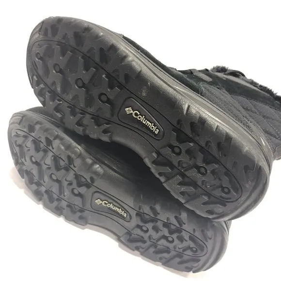 Columbia Women’s Ice Maiden II, Black Winter Boots, Size 8W