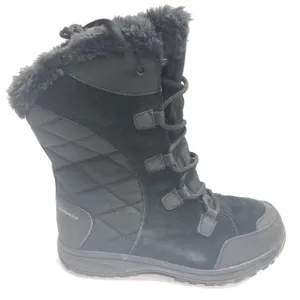 Columbia Women’s Ice Maiden II, Black Winter Boots, Size 8W