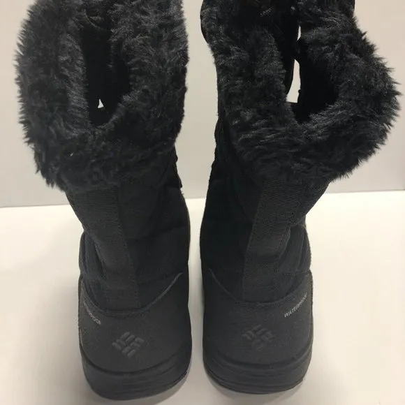 Columbia Women’s Ice Maiden II, Black Winter Boots, Size 8W