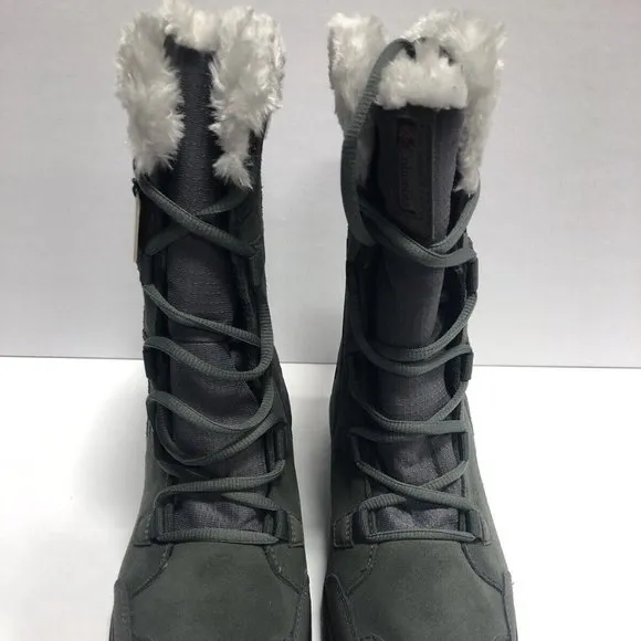Columbia Women’s Ice Maiden II, Gray Winter Boots, Size 8M