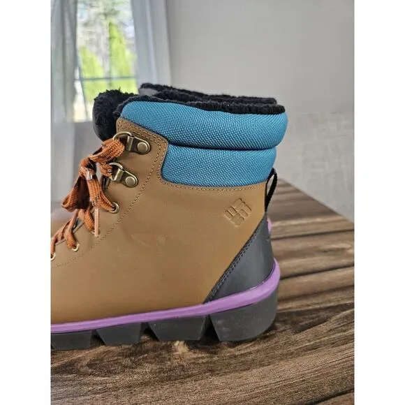 Columbia Women's Snow Boots Size 8 Keetley 200g Waterproof BL8467 Brown Lavender