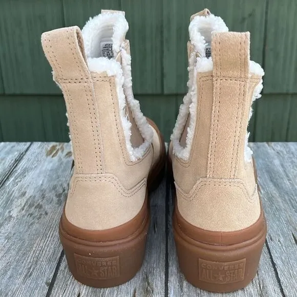 Converse Chuck Taylor All Star Chelsea Lugged Suede Boots Shoes Size 3