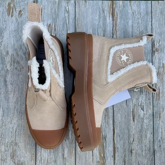 Converse Chuck Taylor All Star Chelsea Lugged Suede Boots Shoes Size 3