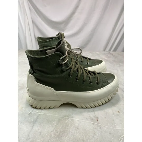 Converse Platform Chuck Taylor M5 W7 Lugged 2.0 Olive Hi Waterproof Winter Boots