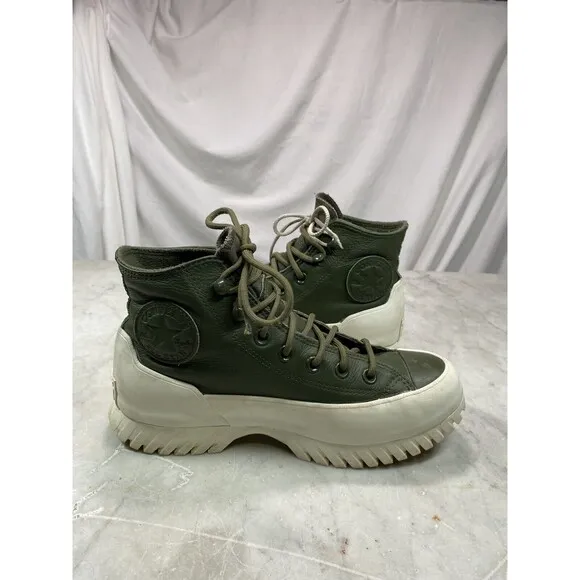 Converse Platform Chuck Taylor M5 W7 Lugged 2.0 Olive Hi Waterproof Winter Boots