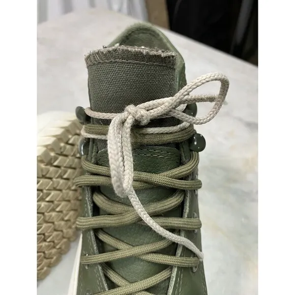 Converse Platform Chuck Taylor M5 W7 Lugged 2.0 Olive Hi Waterproof Winter Boots