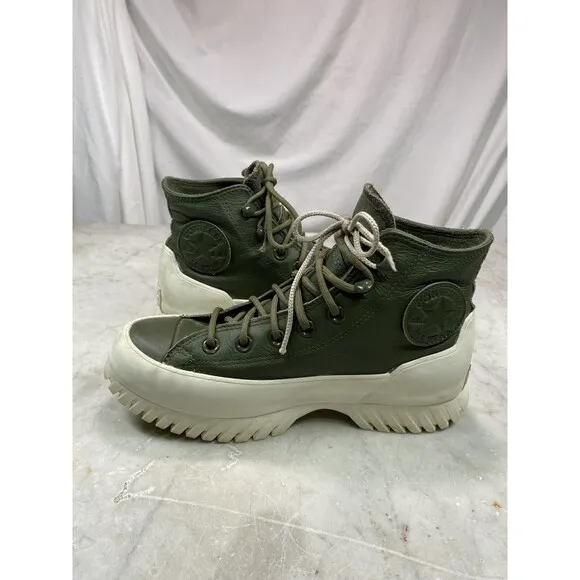 Converse Platform Chuck Taylor M5 W7 Lugged 2.0 Olive Hi Waterproof Winter Boots