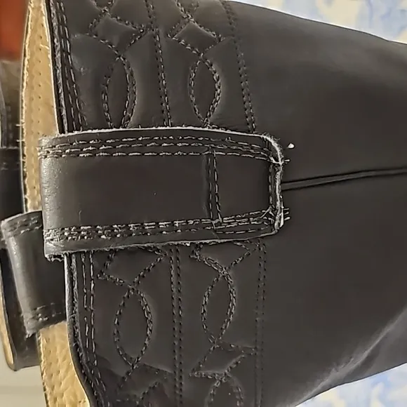 COPY - Stuart women's cowboy boots, size 10. Hand-made, excellent.