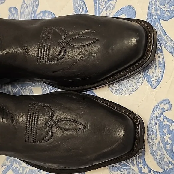 COPY - Stuart women's cowboy boots, size 10. Hand-made, excellent.