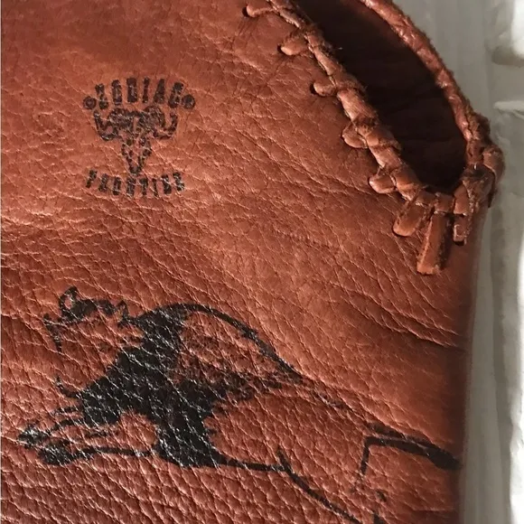 COPY - Zodiac hand painted leather cowboy Frontier boots size 7 1/2