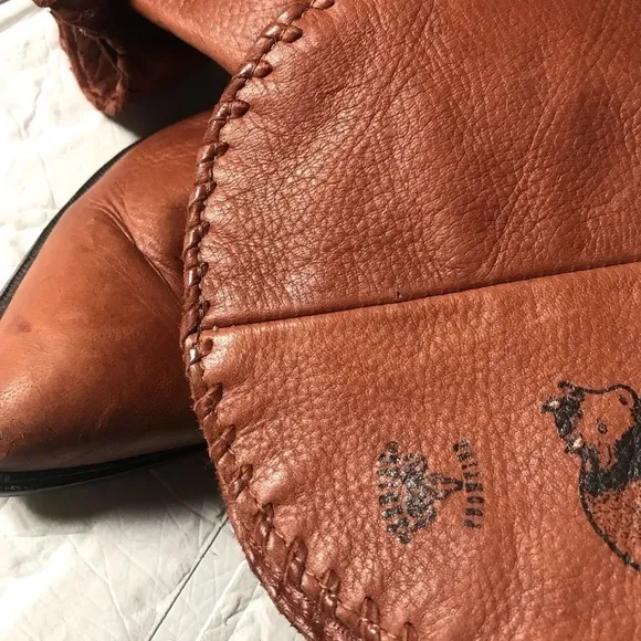 COPY - Zodiac hand painted leather cowboy Frontier boots size 7 1/2