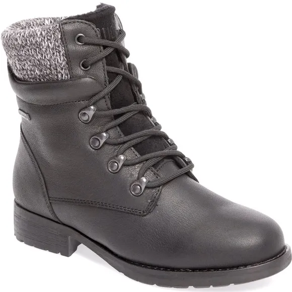Cougar Derry Black Lace-Up Hiking Ankle Boots. Size 8New in Box.