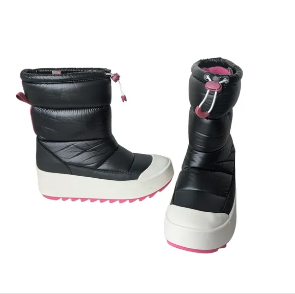 Cougar Meteor Pull On Insulated Quilted Cold Weather Boot in Black Matte.Size 10