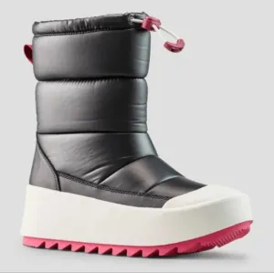 Cougar Meteor Pull On Insulated Quilted Cold Weather Boot in Black Matte.Size 10