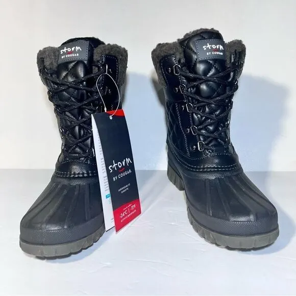 Cougar Waterproof Lace-Up Winter Boots