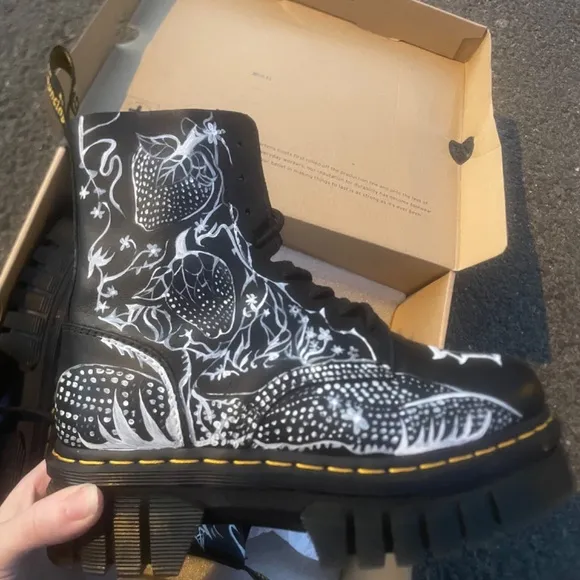 Customized HAND PAINTED Doc Martens boots