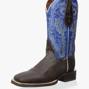 Dan Post Women’s Brown and Blue Western Boots