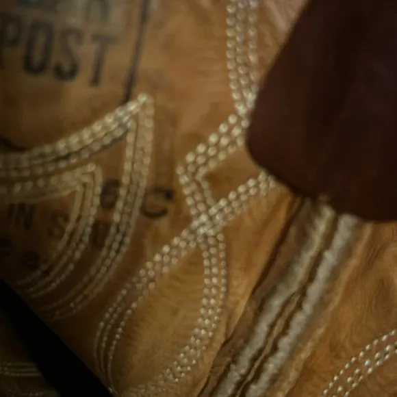 Dan Post | Women’s | western | cowboy | 6 | white stitch brown | leather | boots