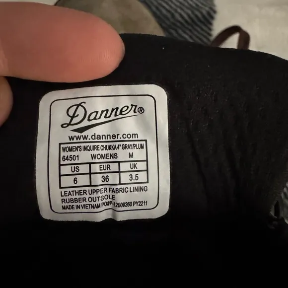 Danner Women’s Inquire Chukka Waterproof Hiking Boots Size 6 NWT