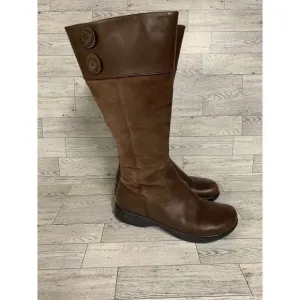 Dansko Delilah Equestrian Riding Tall Boots Brown Size 37 Leather