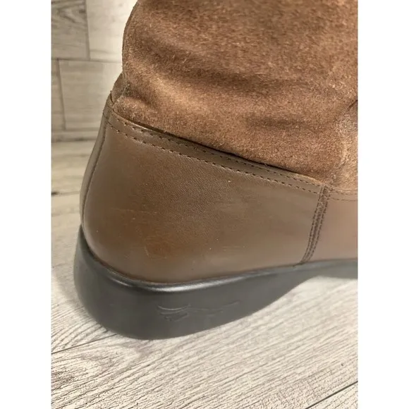 Dansko Delilah Equestrian Riding Tall Boots Brown Size 37 Leather