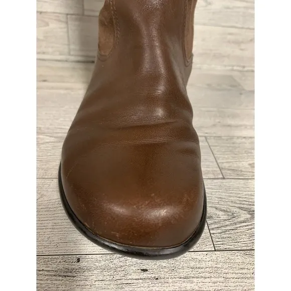 Dansko Delilah Equestrian Riding Tall Boots Brown Size 37 Leather