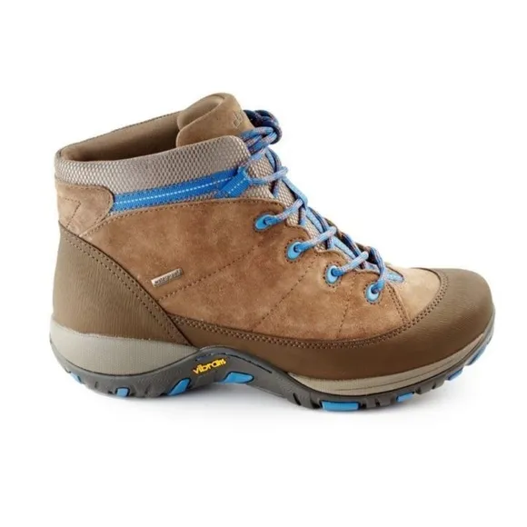 Dansko Paulette Taupe Suede WPF Boot, Hiking/Winter-Size Euro 37, US 6.5/7