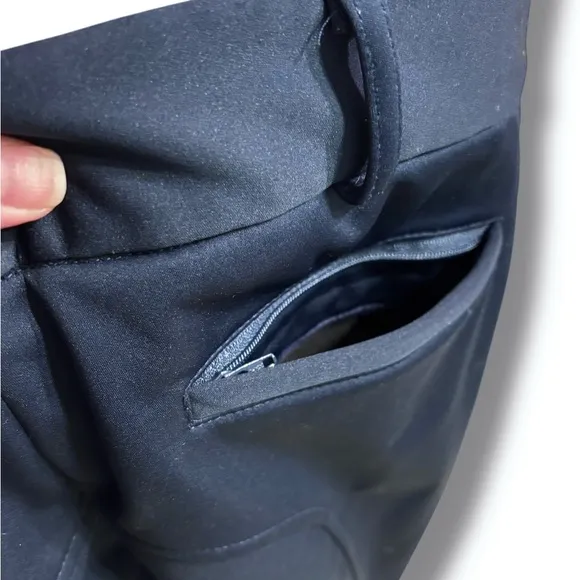 DERBY HOUSE Navy Blue Fleece Lined Equestrian Rising Breeches