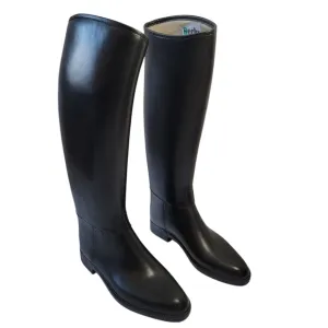 Derby Women's Lined Black Rubber Riding Boots Sz 39M Equestrian Western Horses