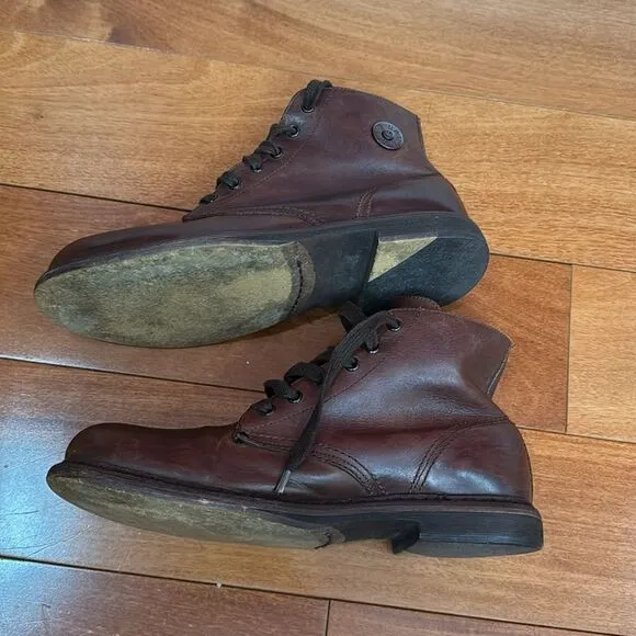 Diesel Vintage Brown Leather Men's Boots size 10