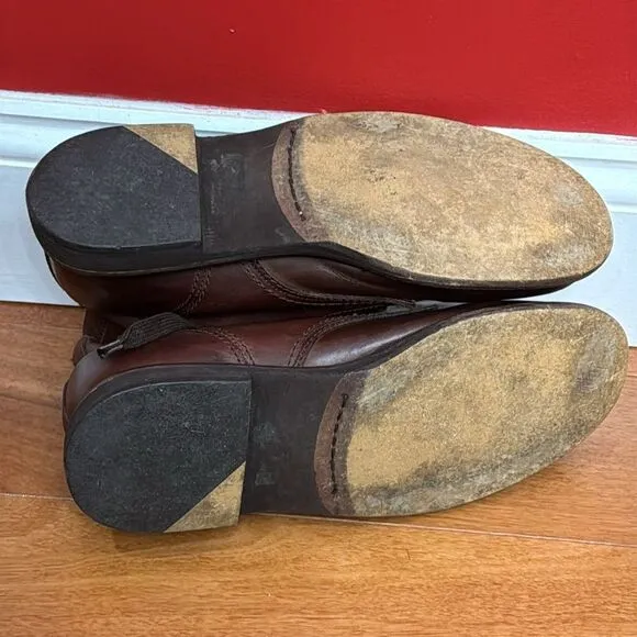 Diesel Vintage Brown Leather Men's Boots size 10