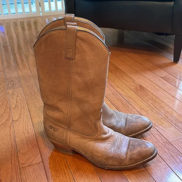 🫑Dingo tan western boots