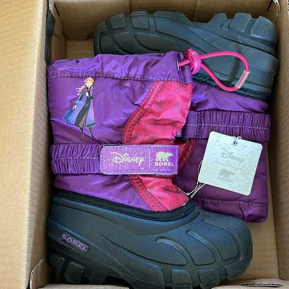 Disney x Sorel Flurry Frozen Anna Snow Boots Size 9