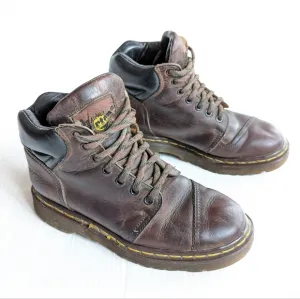 DOC MARTENS 8072 Vintage MIE brown leather high top chunky hiking boots
