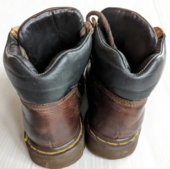 DOC MARTENS 8072 Vintage MIE brown leather high top chunky hiking boots