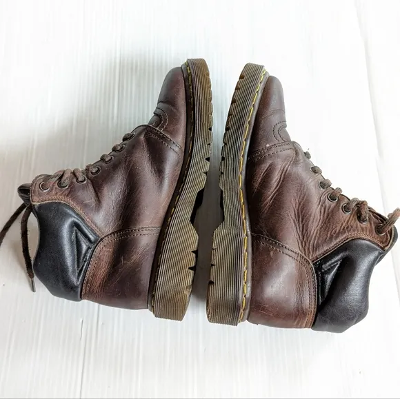 DOC MARTENS 8072 Vintage MIE brown leather high top chunky hiking boots